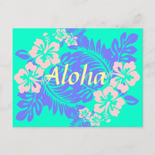 Carte postale Aloha hibiscus (Devant)