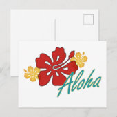 Carte Postale Aloha Hibiscus (Devant / Derrière)