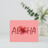 Carte postale Aloha hibiscus Hawaii (Debout devant)