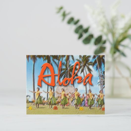 Carte Postale Aloha Hula (Debout devant)