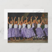 Carte Postale Aloha Hula (Devant / Derrière)