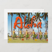 Carte Postale Aloha Hula (Devant / Derrière)