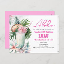 Aloha Luau Boisson Tropicale Adulte Anniversaire
