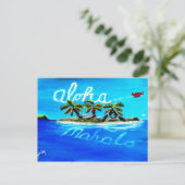 Carte Postale aloha mahalo (Debout devant)