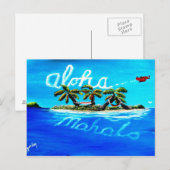 Carte Postale aloha mahalo (Devant / Derrière)