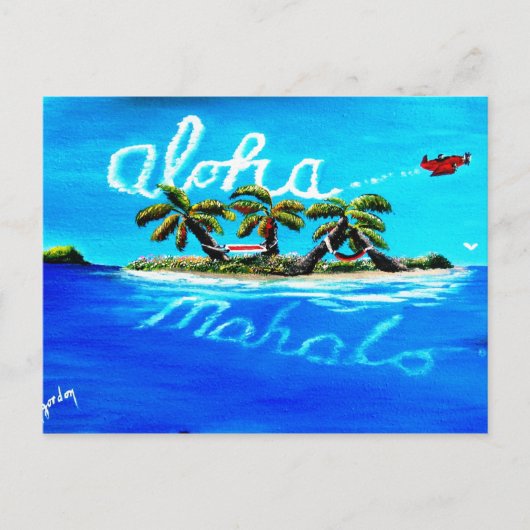 Carte Postale aloha mahalo (Devant)
