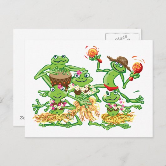 Carte Postale Aloha - parti Hula (Devant / Derrière)