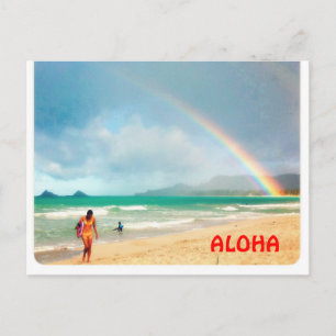 Carte Postale Aloha Rainbow