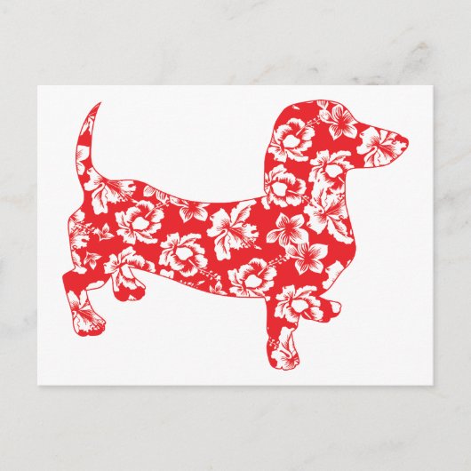 Carte Postale Aloha Red Doxies (Devant)