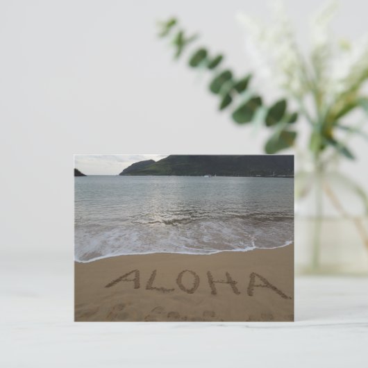 Carte Postale Aloha sur la plage (Debout devant)