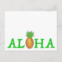ALOHA Tropical Island Hawaiian Pineapple Hawaii