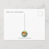 Carte Postale Aloha tropical Penser à vous Guitare dauphin (Dos)