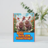 Carte Postale alors bonne chance (Debout devant)