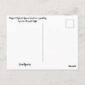 Carte postale Alpaca Kathleen (Dos)