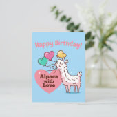 Carte Postale Alpaca Love (Debout devant)
