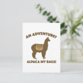 Carte Postale Alpaca Mes Sacs (Debout devant)
