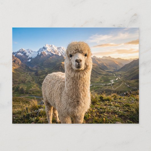 Carte Postale alpaga (Devant)