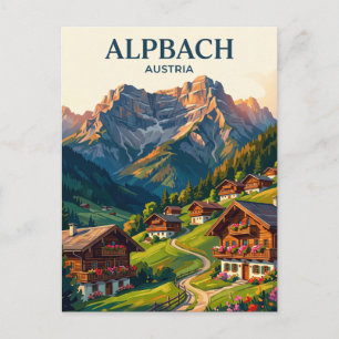 Carte Postale Alpbach Autriche