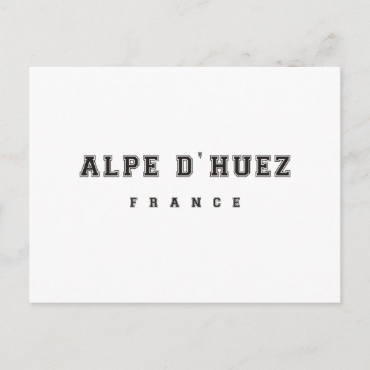 Carte Postale Alpe dhuez France (Devant)