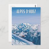 Carte Postale Alpe d'Huez Station de ski (Devant / Derrière)