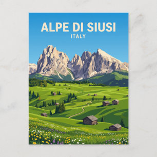 Carte Postale Alpe di Siusi Italie