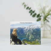 Carte postale Alpes allemandes (Debout devant)