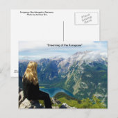 Carte postale Alpes allemandes (Devant / Derrière)