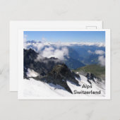 Carte Postale Alpes en Suisse (Devant / Derrière)