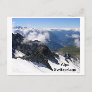 Carte Postale Alpes en Suisse