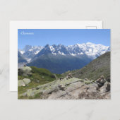 Carte Postale Alpes françaises (Devant / Derrière)