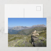 Carte Postale Alpes françaises (Devant / Derrière)