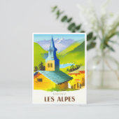 Carte Postale Alpes France voyage vintage (Debout devant)
