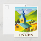 Carte Postale Alpes France voyage vintage (Devant / Derrière)