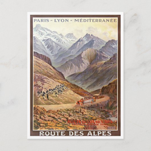 Carte Postale Alpes France voyage vintage (Devant)