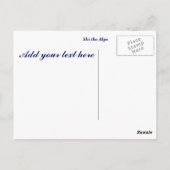 Carte postale Alpes neigeuses (Dos)