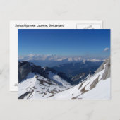 Carte Postale Alpes suisses (Devant / Derrière)