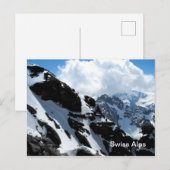 Carte Postale Alpes suisses (Devant / Derrière)