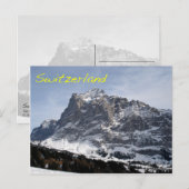 Carte Postale Alpes suisses (Devant / Derrière)