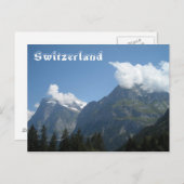 Carte postale Alpes suisses (Devant / Derrière)