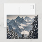 Carte Postale Alpes suisses (Devant / Derrière)