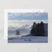 Carte Postale Alpes suisses (Devant / Derrière)