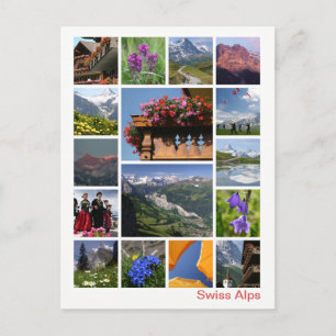 Carte Postale Alpes suisses multi-image 2