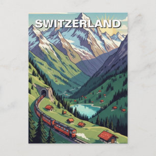 Carte Postale Alpes suisses Suisse Voyage