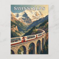 Alpes suisses Suisse Voyage Train Vintage