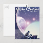 Carte Postale Alpha Centurai, C'est un spectacle, affiche de voy (Devant / Derrière)