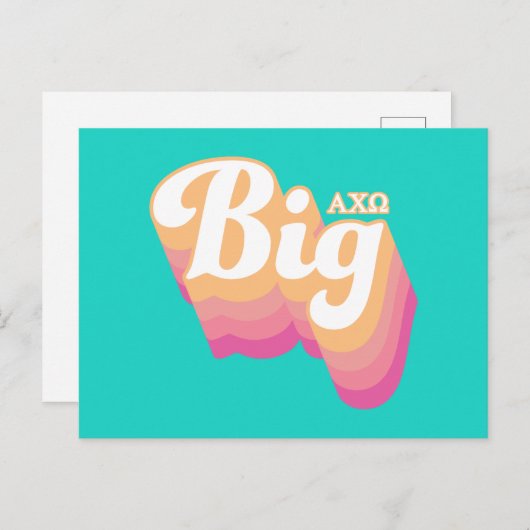 Carte Postale Alpha Chi Omega | Gros (Devant / Derrière)