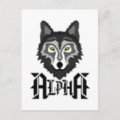 Carte Postale Alpha Wolf (Devant)