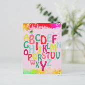 Carte Postale Alphabet (Debout devant)