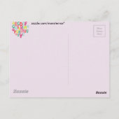 Carte Postale Alphabet (Dos)