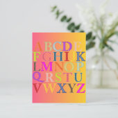 Carte Postale Alphabet (Debout devant)